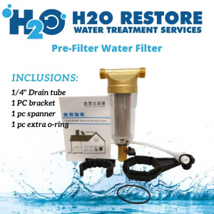 Prefilter Water Filter First Step of Water Purifier System Brass 40 Micron Stainless Steel Mesh