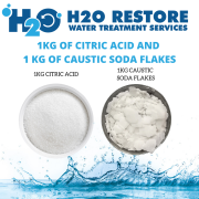 1KG OF CITRIC ACID AND 1 KG OF CAUSTIC SODA FLAKES FOR CLEANING MEMBRANE